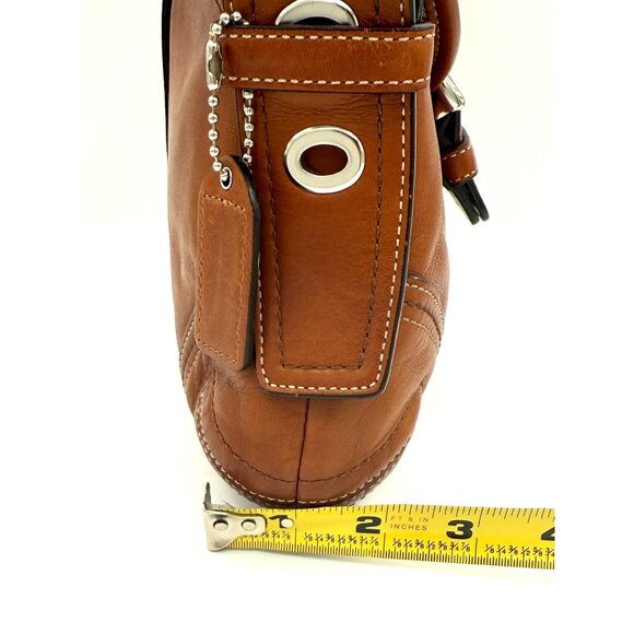 Coach Legacy F10188 British Tan Glove-Tanned Leather Hobo Bag Silver Hardware - Picture 10 of 14